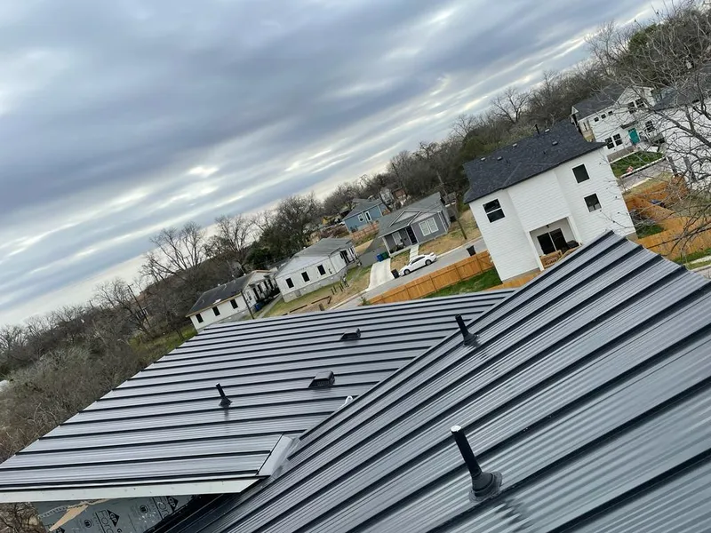 Standing seam metal roof panels with vents for Skylight Repair in East Hanover